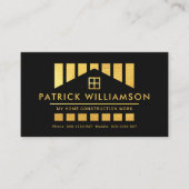 Gold Home Construction Piling Work Visitekaartje (Voorkant)