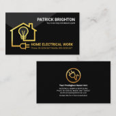 Gold Home Electric Circuit-bedrading Visitekaartje (Voorkant / Achterkant)