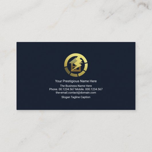 Gold Home Electric Circuit-bedrading Visitekaartje (Achterkant)