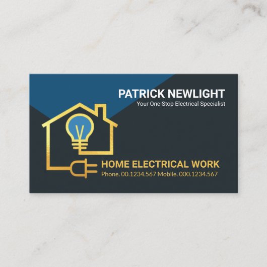 Gold Home Electric Wining Circuit Visitekaartje (Voorkant)