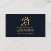 Gold Home Electrical Circuit Visitekaartje (Achterkant)