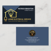 Gold Home Electrical Wining Circuit Visitekaartje (Voorkant / Achterkant)