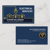 Gold Home Electrical Wining Electrational Services Visitekaartje (Voorkant / Achterkant)