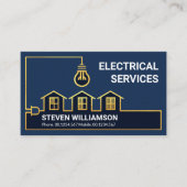 Gold Home Electrical Wining Electrational Services Visitekaartje (Voorkant)