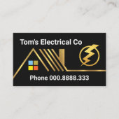 Gold Home Elektrische bedradingskracht Visitekaartje (Voorkant)