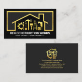 Gold Home Handyman Tools Lijst Visitekaartje (Voorkant / Achterkant)