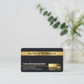 Gold Home Moving Service Transport Visitekaartje (Staand voorkant)