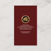 Gold Home Roof Motif-constructie van de aannemer Visitekaartje (Achterkant)