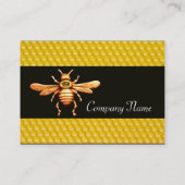 GOLD HONEY BEE / BEEKEEPER APIARIST BEEKEEPING VISITEKAARTJE (Achterkant)