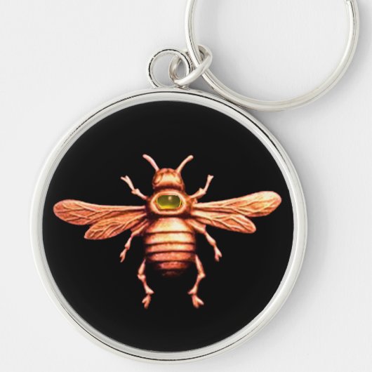 GOLD HONEY BEE SLEUTELHANGER (Voorkant)