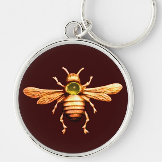 GOLD HONEY BEE SLEUTELHANGER (Voorkant)