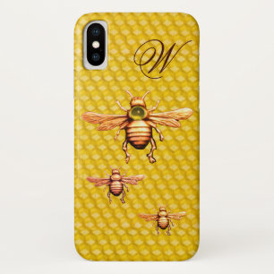 GOLD HONEY BEES MONOGRAM Case-Mate iPhone CASE