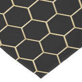 Gold HoneyComb Black Table Runner Korte Tafelloper (Hoek)