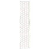 Gold HoneyComb Table Runner Korte Tafelloper (Voorkant)