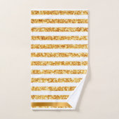 Gold Horizontale Glitter Boho Popular Collectie Bad Handdoek (Handdoek)