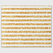 Gold Horizontale Glitter Boho Popular Collectie Cadeaupapier (Vlak)