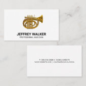 Gold Horn Instrument Visitekaartje (Voorkant / Achterkant)