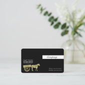 Gold Horse Carriage Visitekaartje (Staand voorkant)