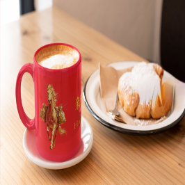 Gold Horse Chinese New Year 2026 Coffee Mug Mok