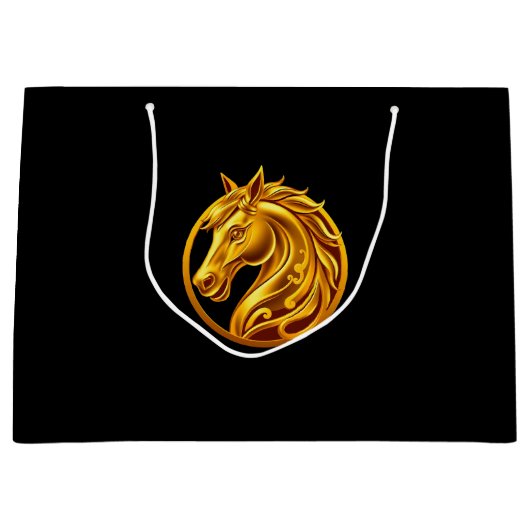 Gold Horse Groot Cadeauzakje (Voorkant)