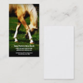 Gold Horse Riding Stables Boarding of Farrier Visitekaartje (Voorkant / Achterkant)