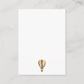 Gold Hot Air ballon raden de prijs-gamekaarten Informatiekaartje (Achterkant)