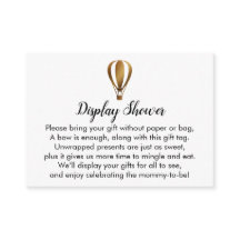 Gold Hot-Air-ballonbeeldscherm - Insteekkaarten