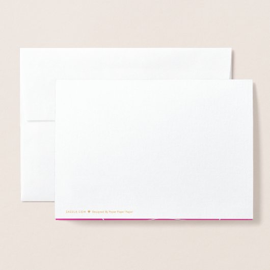 Gold & Hot Pink Geometric Be My Bridesmaid Folie Kaarten (Met envelop)