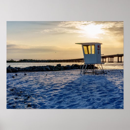 Gold Hour Destin East Pass Poster (Voorkant)