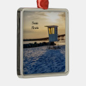 Gold Hour Destin East Pass Square Ornament (Rechts)
