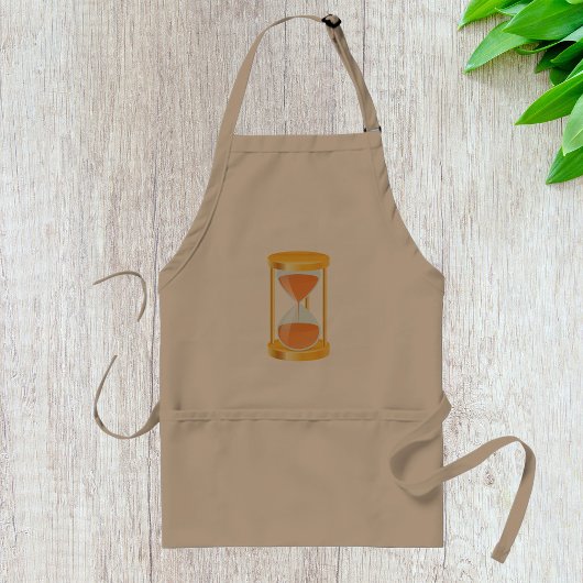 Gold Hourglass Timer Apron Standaard Schort