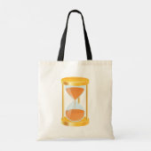 Gold Hourglass Timer Canvas tas (Achterkant)