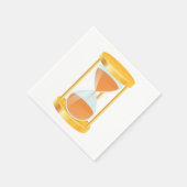 Gold Hourglass Timer Paper Napkins Servet (Hoek)