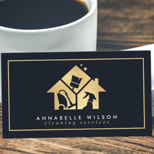 Gold House Cleaning Services Visitekaartje