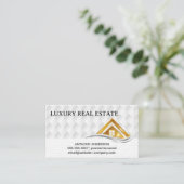 Gold House Logo | Real Estate Logo Visitekaartje (Staand voorkant)