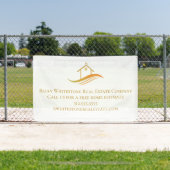 Gold House Vastgoed Bedrijf Aangepaste Marketing Spandoek (Insitu)