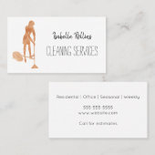 Gold Housekeeper Cleaning Services Maid Visitekaartje (Voorkant / Achterkant)