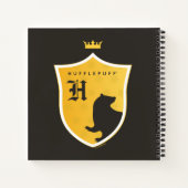 Gold HUFFLEPUFF™ afgedekte gekruiste steun Notitieboek (Achterkant)