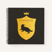 Gold HUFFLEPUFF™ Crowning Crest Notitieboek (Voorkant)