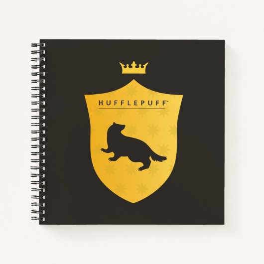 Gold HUFFLEPUFF™ Crowning Crest Notitieboek (Voorkant)