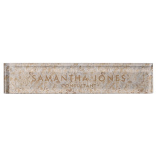 Gold Huid Moderne Minimale Adviseur-naamplaat Naambordje