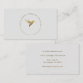 Gold Humming Bird Logo Visitekaartje (Voorkant / Achterkant)