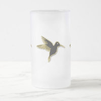 Gold Hummingbird met vleugels uitgestrekt