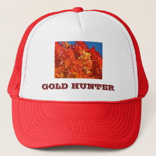GOLD HUNTER hoeden Rood Oranje Gele Bladeren Trucker Pet