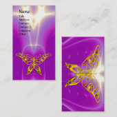 GOLD HYPER BUTTERFLES, LICHT WAAR, Roze, Paars, Vi Visitekaartje (Voorkant / Achterkant)