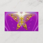 GOLD HYPER BUTTERFLES, LICHT WAAR, Roze, Paars, Vi Visitekaartje (Achterkant)