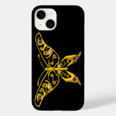 GOLD HYPER BUTTERFLES MET GEMSTONES Black Case-Mate iPhone Case (Achterkant)