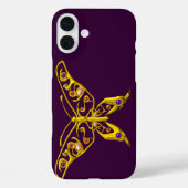 GOLD HYPER BUTTERFLES MET GEMSTONES, Paars Case-Mate iPhone Case (Achterkant)