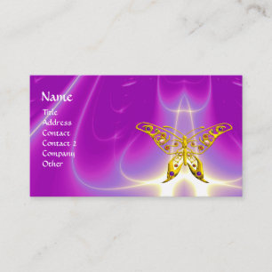GOLD HYPER BUTTERFLY, Roze, Paars, Violet Light Wa Visitekaartje