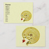 GOLD HYPER LABYRINTH VISITEKAARTJE (Voorkant / Achterkant)